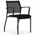 9 to 5 Seating Luna Guest Chair - Onyx Seat Color - Fabric Seat Material - Black Back Color - Black Frame Color - 1 Each