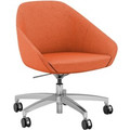 9 to 5 Seating Jax Lounge 5-Star Base Side Chair - Dove Seat Color - Fabric Seat Material - Dove Back Color - Fabric Back Material - Low Back - 5-star Base - 1 Each
