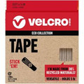 VELCRO&reg; Eco Collection Adhesive Backed Tape - 10 ft Length x 0.88" Width - White - 1 Each