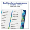 Customizable Toc Ready Index Double Column Multicolor Dividers, 32-tab, Letter