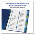 Customizable Toc Ready Index Double Column Multicolor Dividers, 32-tab, Letter