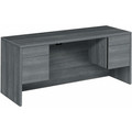 HON 10500 H10565 Credenza - 29.5" Height x 60" Width x 24" Depth - 4 x Box, File Drawer(s) - Finish: Sterling Ash - 1 Each