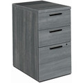 HON 10500 H105102 Pedestal - 28" Height x 15.7" Width x 22.8" Depth - 3 x Box, File Drawer(s) - Finish: Sterling Ash - 1 Each