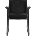 HON Ignition Chair - Black Seat Color - Vinyl Seat Material - Black Back Color - Mesh Back Material - Black Frame Color - Steel Frame Material - Sled Base - Black - Armrest - 1 Each