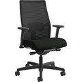 HON Ignition 2.0 Chair - Vinyl Seat Material - Black Back Color - Mesh Back Material - Black Frame Color - Black - 1 Each