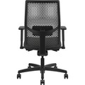 HON Ignition ReActiv Chair - Iron Ore Seat Color - Fabric Seat Material - Black Back Color - Mesh Back Material - Black Frame Color - Mid Back - Iron Ore - 1 Each