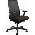HON Ignition 2.0 Chair - Espresso Seat Color - Fabric Seat Material - Black Back Color - Mesh Back Material - Black Frame Color - Mid Back - Espresso - 1 Each