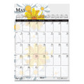 Recycled Wild Flower Wall Calendar, Wild Flowers Artwork, 12 X 16.5, White/multicolor Sheets, 12-month (jan To Dec): 2022