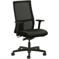HON Ignition Chair - Black Seat Color - Vinyl Seat Material - Black Back Color - Mesh Back Material - Black Frame Color - Mid Back - 5-star Base - Black - 1 Each