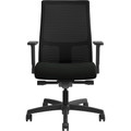 HON Ignition Chair - Black Seat Color - Vinyl Seat Material - Black Back Color - Mesh Back Material - Black Frame Color - Mid Back - 5-star Base - Black - 1 Each