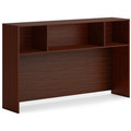 HON Mod HLPLDH66 Hutch - 39.8" Height x 66" Width x 14" Depth - Finish: Traditional Mahogany - 1 Each