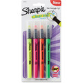 Sharpie Clear View Highlighter Pack - Chisel Marker Point - Assorted Ink - 4 / Pack