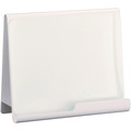Safco Wave Whiteboard Holder - 14.75" Height x 17" Width x 7" Depth - Desktop - Powder Coated - White