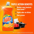 AJAX Triple Action Dish Soap - 52 fl oz (1.6 quart) - Orange Scent - Pleasant Scent, Phosphate-free, Kosher-free - Orange - 6 / Carton