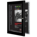 Seco Locking Poster Case - 40" x 60" Frame Size - Rectangle - Portrait, Landscape - Black - Weather Proof, Shatter Proof, Lockable, Rust Proof, Water Proof - Aluminum, Plastic, Polycarbonate - Black - 1 Each