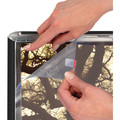 Seco Classic Snap Frame - 12" x 18" Frame Size - Rectangle - Black - Aluminum - Black - 1 Each