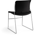 HON 4040 Series High Density Olson Stacker Chair - Onyx Seat Color - Plastic Seat Material - Onyx Back Color - Plastic Back Material - Chrome Frame Color - Steel Frame Material - 4 / Carton