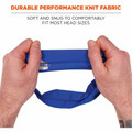 Ergodyne 6634 Cooling Headbands - One Size - Blue - Knit, Fabric - 1 Each