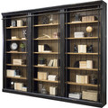 Martin Toulouse Collection Tall Bookcase - 94" Height x 40" Width x 15" Depth - 5 Shelve(s) - Finish: Tuscan Chestnut, Ebony, Honey - 1 Each