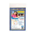 Reusable Dry Erase Pockets, 6 X 9, Assorted Primary Colors, 10/pack