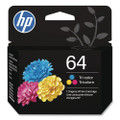 Hp 64, (n9j89an) Tri-color Original Ink Cartridge