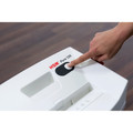HSM Pure 120c Cross-Cut Shredder - Cross Cut - 7 Per Pass - for shredding Paper - P-3 - 5.30 gal Wastebin Capacity - White