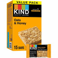 KIND Healthy Grains Bars - Trans Fat Free, Gluten-free, Low Sodium, Cholesterol-free - Oats & Honey with Toasted Coconut - 1.20 oz - 15 / Box