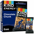 KIND Energy Bars - Trans Fat Free, Gluten-free, Individually Wrapped - Chocolate Chunk - 2.10 oz - 6 / Box