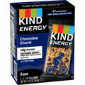 KIND Energy Bars - Trans Fat Free, Gluten-free, Individually Wrapped - Chocolate Chunk - 2.10 oz - 6 / Box