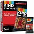 KIND Energy Bars - Trans Fat Free, Gluten-free, Individually Wrapped - Dark Chocolate Peanut Butter - 2.10 oz - 6 / Box