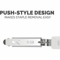 Fellowes LX815 Staple Remover - White, Silver - Antimicrobial - 1 Each