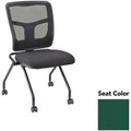 Lorell Training Room Guest Chairs - Forte Chive Seat Color - Forte Fabric, Polyester Seat Material - Black Back Color - Powder Coated Frame Color - Metal Frame Material - Four-legged Base - 2 / Carton