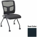 Lorell Training Room Guest Chairs - Insight Ebony Seat Color - Insight Fabric, Polyester Seat Material - Black Back Color - Powder Coated Frame Color - Metal Frame Material - Four-legged Base - 2 / Carton