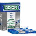 Dixon Industrial Lumber Crayons - Blue - 12 / Box