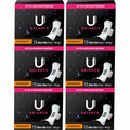 U by Kotex Ultra Thin Overnight Pads - With Wings - Absorbent, Odor-absorbing, Individually Wrapped, Anti-leak - 13/Box - 6 / Carton