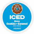 The Original Donut Shop&reg; K-Cup Iced Duos Cookies and Caramel Coffee - Compatible with Keurig Brewer - Ice Coffee - Medium - K-Cup - Cookies + Caramel - 24 / Box