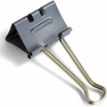 Officemate Binder Clip - Large - 6.4" Length x 4" Width - 1" Size Capacity - for Binder - Gray - 12 / Box