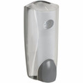 Dial Liter Dispenser - Manual - 1.06 quart Capacity - Antimicrobial, Locking Mechanism, Vandal Resistant, Push Button - Ice - 1 Each