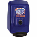 Boraxo 2-Liter Heavy Duty Soap Dispenser - Manual - 2.11 quart Capacity - Heavy Duty, Sturdy, Long Lasting, Durable, Push Button, Site Window - Blue - 1 Each