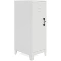 NuSparc Personal Locker - 3 Shelve(s) - for Office, Home, Sport Equipments, Toy, Game, Classroom, Playroom, Basement, Garage - Overall Size 42.5" Height x 14.2" Width x 18" Depth - White - Steel - TAA Compliant