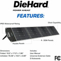 DieHard 120-Watt Solar Panel for Portable Power Station - Rich Black