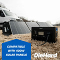 DieHard 2400-Watt Lithium-ion Portable Power Station/Solar Generator - Lithium Ion (Li-Ion) - Rich Black