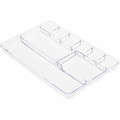 Lorell Drawer Tray Organizer - 9 Compartment(s) - 1.18" Height x 9.13" Width x 13.98" Length - Clear - Plastic - 1 Each