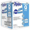Ziploc&reg; Grip n' Seal Freezer Bags - Medium Size - 7.43" - Blue - Plastic - Food, Healthcare, Office, Commercial, Storage - 300/Box - 1 / Carton