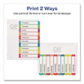 Customizable Toc Ready Index Multicolor Dividers, 1-10, Letter