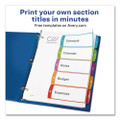 Customizable Toc Ready Index Multicolor Dividers, 1-5, Letter