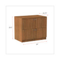 Alera Valencia Series Lateral File, 2 Legal/letter-size File Drawers, Modern Walnut, 34" X 22.75" X 29.5"