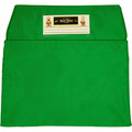 Seat Sack Classroom Pack One-Pocket - 1 Pocket(s) - 1 Compartment(s) - 14" Width x 2" Depth - Chair - Desk Space, Durable, Laminated, Washable, Expandable, Easy to Clean - Green - Poly Cotton - 25/Pack - 1 / Carton