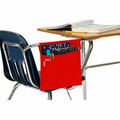 Seat Sack Side Sacks - Desk - Hook & Loop Closure, Washable - Red - 25/Pack - 1 / Carton