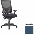 Lorell Multifunctional Mesh High-back Exec. Chair - Dillon Ocean Seat Color - Mesh Back Material - High Back - 1 Each
